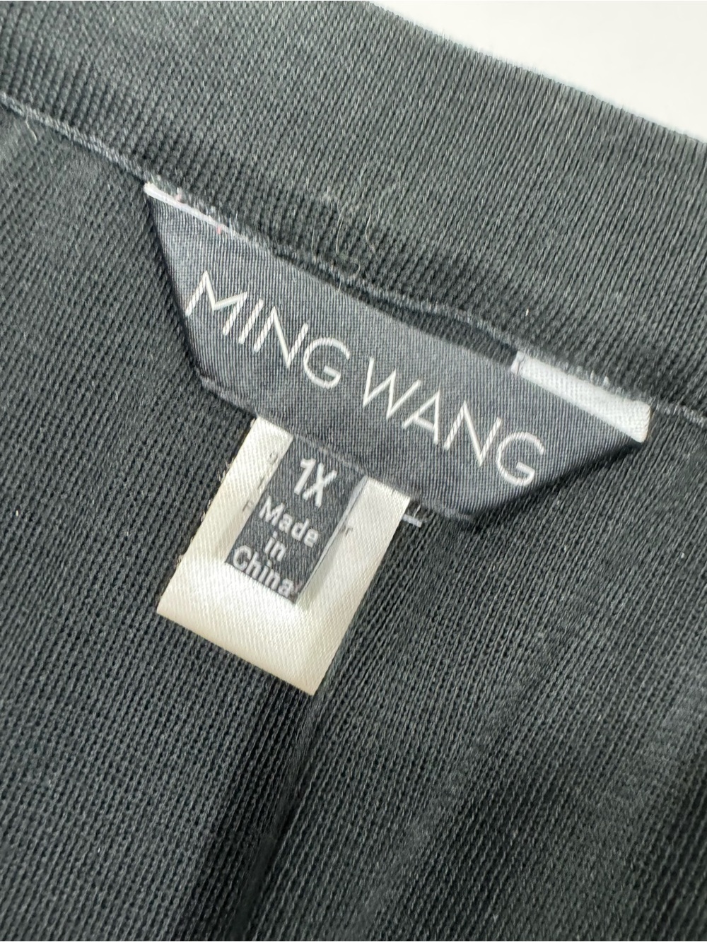 Ming Wang Front Slit Midi Skirt Black - Picture 4 of 6